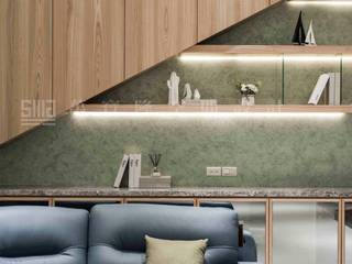 【自建豪邸/華庭.天邑】, SING萬寶隆空間設計 SING萬寶隆空間設計 Modern Living Room