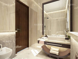 تصميم حمام صغير, Algedra Interior Design Algedra Interior Design حمام