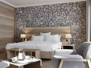 Hotel room in Alps, 3Dmitri 3Dmitri Commercial spaces Stone