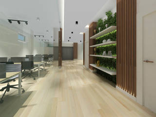 Projecto de Escritórios / Loja Grupo REMAX Solução I, Ana Maria Timóteo _ arquitecta Ana Maria Timóteo _ arquitecta モダンデザインの 書斎