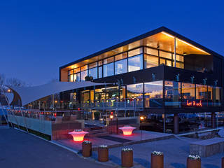 'HET BOSCH' Boathouse/Restaurant/Penthouse, JagerJanssen architecten BNA JagerJanssen architecten BNA Commercial spaces