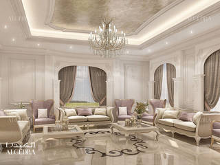 Classic style majlis design in Bahrain, Algedra Interior Design Algedra Interior Design Salas de estilo clásico