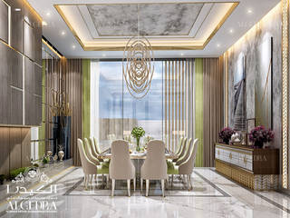 تصميم غرفة تناول الطعام على الطراز الحديث في دبي, Algedra Interior Design Algedra Interior Design غرفة السفرة