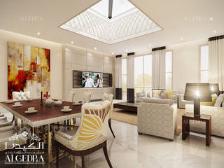 تصميم غرفة عائلية في البحرين, Algedra Interior Design Algedra Interior Design غرفة المعيشة