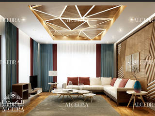 Family room design in Bahrain, Algedra Interior Design Algedra Interior Design Salas de estilo moderno