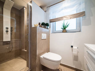 Sanierung Badezimmer, Diamond House Diamond House Modern Bathroom Tiles Brown