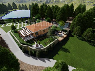 RB Mountain House, Notılus Landscape Desıgn Ltd. Notılus Landscape Desıgn Ltd. Ön avlu