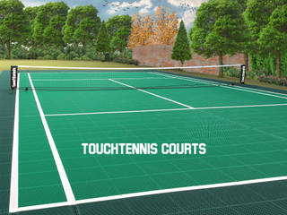 Mini Tennis court, touchtennis court, Sport Court, Game Courts UK Game Courts UK Vườn phong cách hiện đại