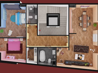 Renders 3D - Plano de Apartamento, ABELLAN 3D ABELLAN 3D