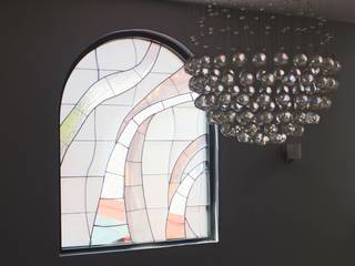 Ventanales neutros con textura en residencia, MKVidrio MKVidrio Other spaces Glass Transparent