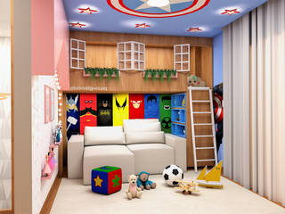 Espaço infantil, Projettare arquitetura e design Projettare arquitetura e design Quarto infantil moderno