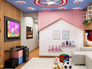 Espaço infantil, Projettare arquitetura e design Projettare arquitetura e design Quarto infantil moderno