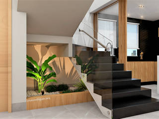 Apartamento Divinópolis, Projettare arquitetura e design Projettare arquitetura e design Salas de estar modernas