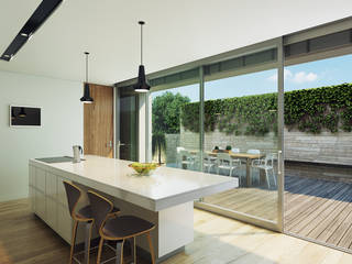 CASA JM, STUDIO TRES STUDIO TRES Built-in kitchens Marble