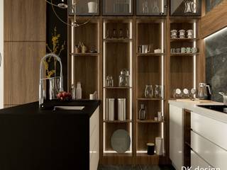 Дизайн-проект квартиры, DK_design DK_design Cocinas equipadas Granito
