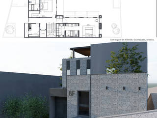 PROYECTO; SAN MIGUEL DE ALLENDE, GUANAJUATO., Scale Arquitectos Scale Arquitectos Casas modernas: Ideas, diseños y decoración