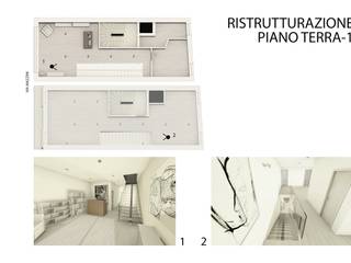 Ristrutturazione negozio e appartamenti in centro storico a Verona, studiolineacurvarchitetti studiolineacurvarchitetti