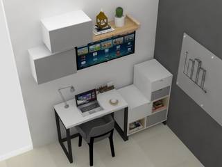 Diseño habitación apartamento Floresta-Med-Ant., Decó ambientes a la medida Decó ambientes a la medida Małe sypialnie