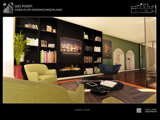 Restyling appartamento di Gio Ponti a Milano, Fabio Carria Fabio Carria 现代客厅設計點子、靈感 & 圖片