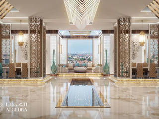 Luxury Arabic restaurant interior design, Algedra Interior Design Algedra Interior Design Powierzchnie handlowe