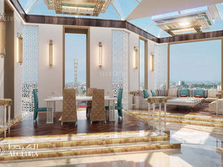 Luxury Arabic restaurant interior design, Algedra Interior Design Algedra Interior Design Gewerbeflächen
