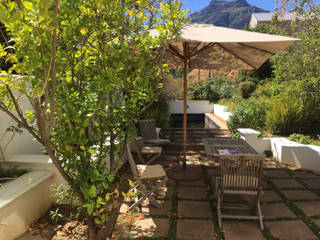 Holiday Home Renovation - Exterior Garden Terrace, Turquoise Turquoise