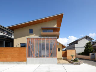 緑箱の家, 田村の小さな設計事務所 田村の小さな設計事務所 Wooden houses Stone