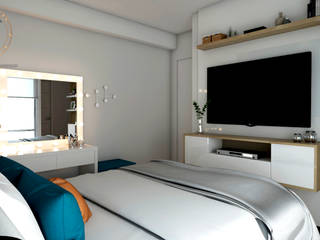 Proyecto Dormitorio Principal , NF Diseño de Interiores NF Diseño de Interiores Dormitorios de estilo moderno