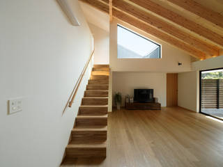 山亭, 田村の小さな設計事務所 田村の小さな設計事務所 Stairs Wood Wood effect