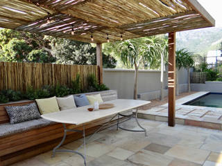 Holiday Home Renovation - Exterior Garden Terrace, Turquoise Turquoise