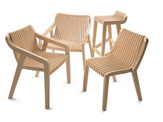 Radius Seating Range, minima minima ห้องนั่งเล่น แผ่นไม้อัด Plywood