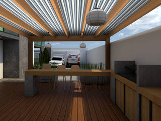 Diseño de Terrazas modernas, Gutierrez Aldana Arquitectos Gutierrez Aldana Arquitectos