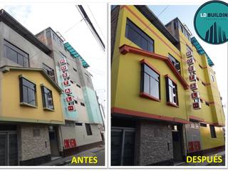 Pintura de fachadas interior y exterior de Hotel, LD Building EIRL LD Building EIRL منازل