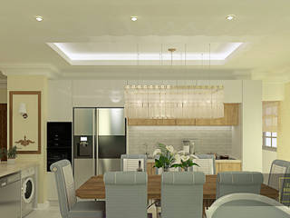 Interior design of a 90 sqm apartment, Zahra Reshadat Zahra Reshadat Modern Kitchen