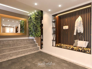 Sala de Estar, BENEDITO MARTINS BENEDITO MARTINS Modern Corridor, Hallway and Staircase