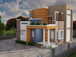 2BHK single family bungalow at Kedgaon , Nakshatra Construction Nakshatra Construction Sàn