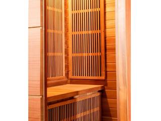 Sauna infrarossi 2 posti 120x120 in cedro rosso, Bagno Italia Bagno Italia Ванна кімната Дерево Дерев'яні