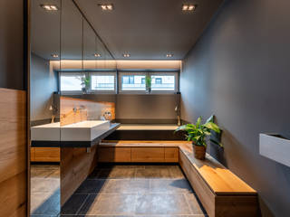 Wood and Slate, Vivante Vivante 現代浴室設計點子、靈感&圖片