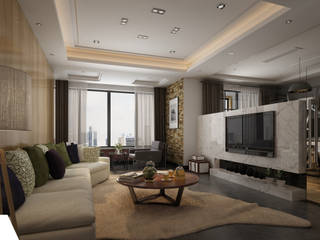 B.Ş. Yaşam Odası Projesi, Rijit Mimarlık Rijit Mimarlık Modern living room
