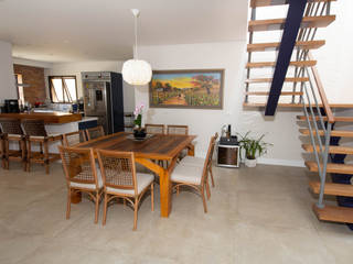 Residencia Cotia, Palladino Arquitetura Palladino Arquitetura Rustic style dining room