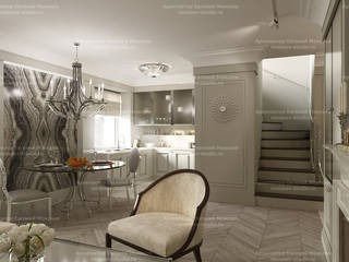 Двухуровневая квартира в Тамбове, LEMstudio LEMstudio Built-in kitchens