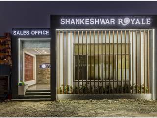 Shankeshwar royal office, Spacemekk Designers p.LTD Spacemekk Designers p.LTD Commercial spaces Stone Wood effect