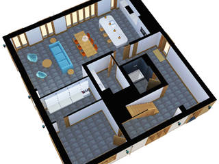 House Refurbishment and Extension Ashford, STUDIO 9010 STUDIO 9010 Modern Living Room