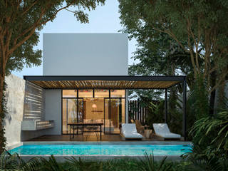 ESTUDIO CHAKA - TULUM, QUINTANA, ROO, Obed Clemente Arquitecto Obed Clemente Arquitecto Small houses Concrete