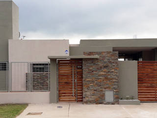 Casa Ts3_4, ELVARQUITECTOS ELVARQUITECTOS 一戸建て住宅 石 ブラウン