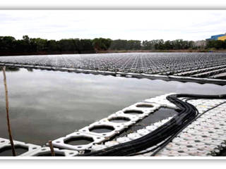 Thailand: Sirindhorn Floating Solar Power Farm - 1.3 MW, Bosch (Xiamen) New Energy Co., Ltd. Bosch (Xiamen) New Energy Co., Ltd. Pasillos, vestíbulos y escaleras de estilo asiático