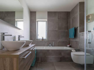 Betonlook badkamer voor een stoere look, Maxaro Maxaro Industrial style bathroom