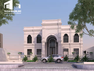 Classic Villa, Tasamim Online تصاميم أونلاين Tasamim Online تصاميم أونلاين ベランダ