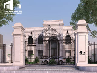 Classic Villa, Tasamim Online تصاميم أونلاين Tasamim Online تصاميم أونلاين Balcón