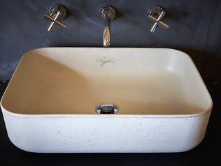 Umywalka z betonu V_2, Artis Visio Artis Visio 洗面所＆風呂＆トイレシンク コンクリート 白色